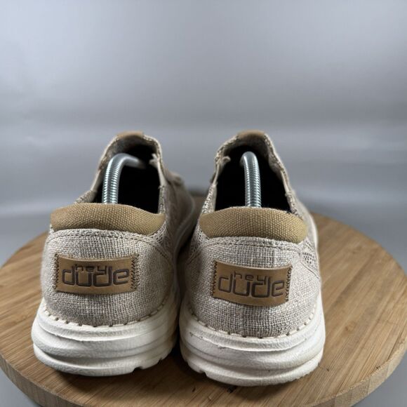 S Hey Dude Thad Mayan Slip on Loafer Sneakers Mens Size 13 Mayan Beige - Picture 4 of 8